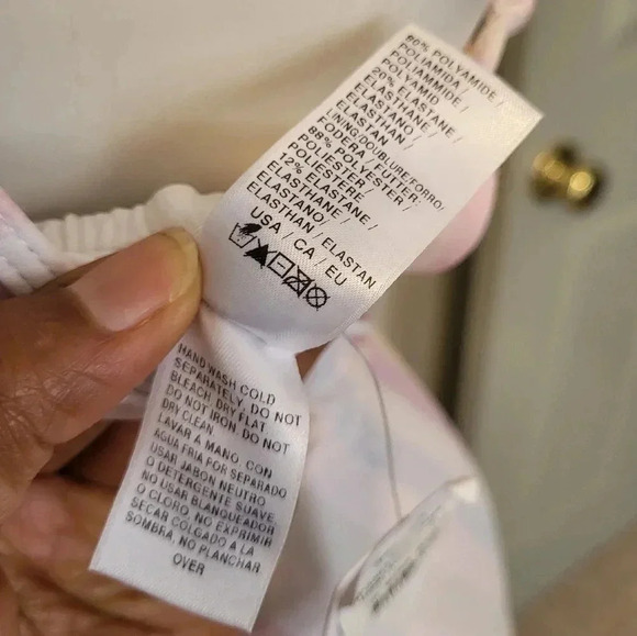 Splendid Heather Ombre Striped V-Neck Medium Coverage One Piece Swimsuit(M)NWT - Picture 9 of 11